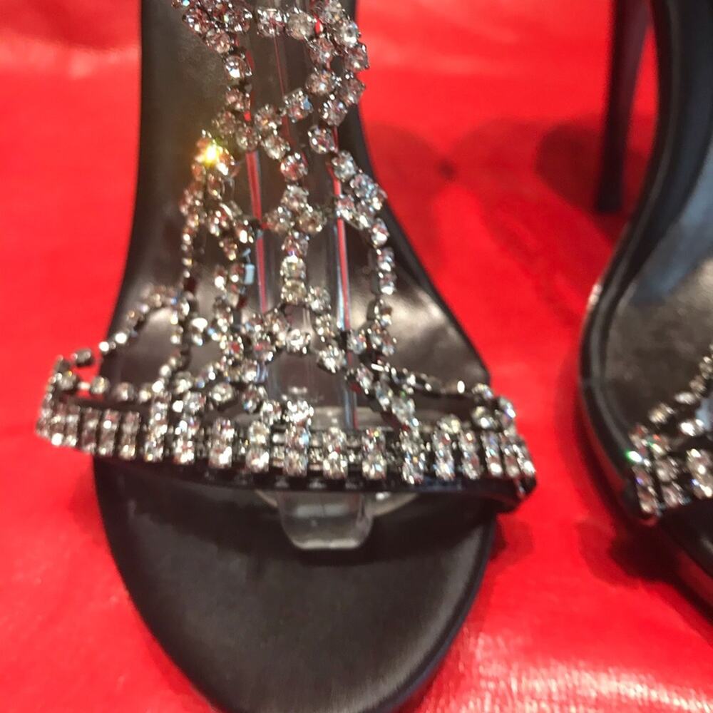 Rosso Rubino black Swarovski crystal HH platform - Picture 2 of 5